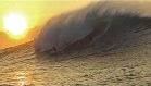 Kealii and Cliff sharing a sick one right at sunset