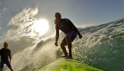 Will and Kealii straight stoked, this is the feeling while riding out a big wave